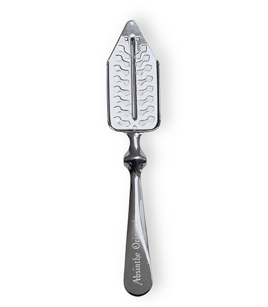 FREE Gift - chromium plated absinthe spoon for the traditional absinthe preparation.