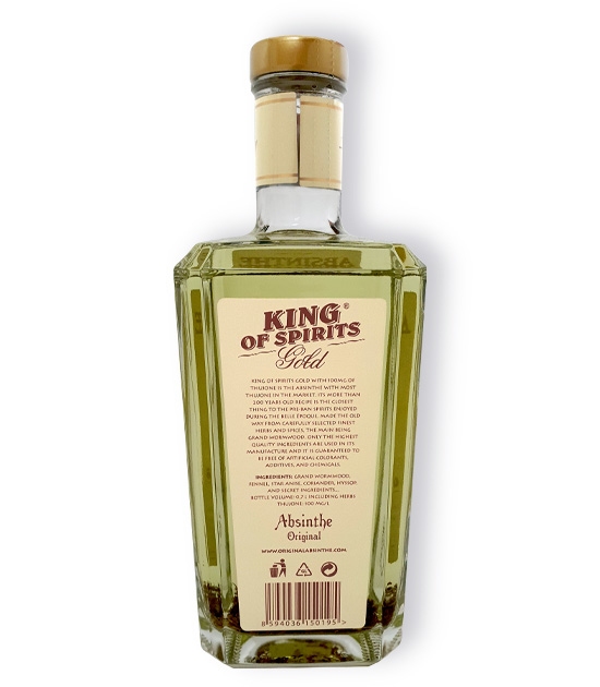 Absinthe King of Spirits Gold - 100mg Wormwood Absinthe