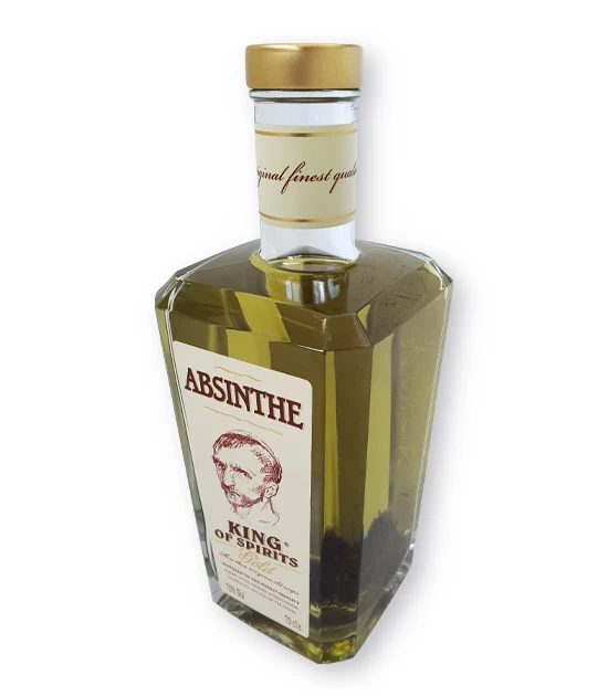 New, heavy-based premium bottle for Absinthe King Gold.