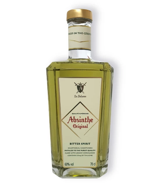 700ml bottle of Absinthe Original Bitter Spirit bottled at 60% abv with 35mg of wormwood thujone.