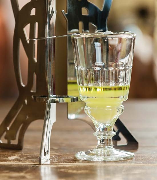 The legendary Pontarlier absinthe glass is perhaps the most popular antique absinthe glass on the market today.