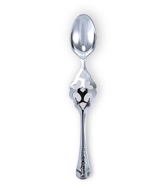 This absinthe spoon is a high-quality replica of a spoon called Les Cuilleres.