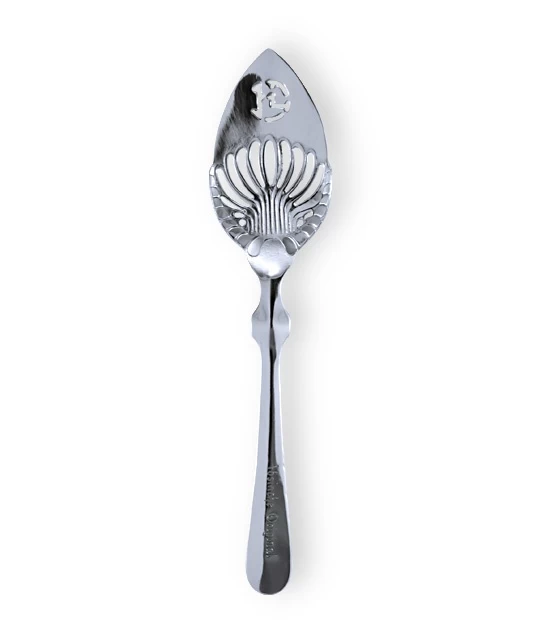 A high quality reproduction of the very popular Toulouse Lautrec absinthe spoon.